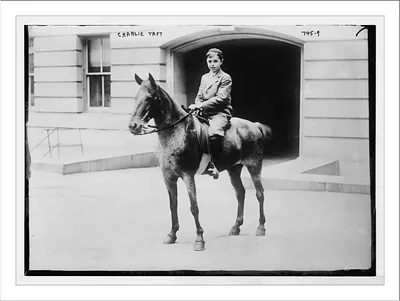 Charlie Taft, on horse