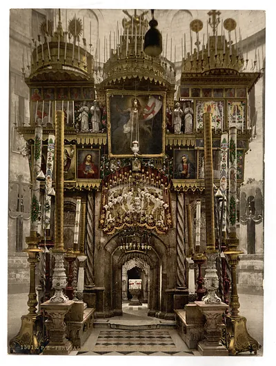 Interior of the Holy Sepulchre, Jerusalem