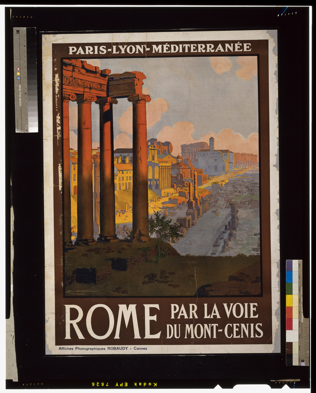 Rome par la voie du Mont-Cenis / Geo Dorival. — vintage poster