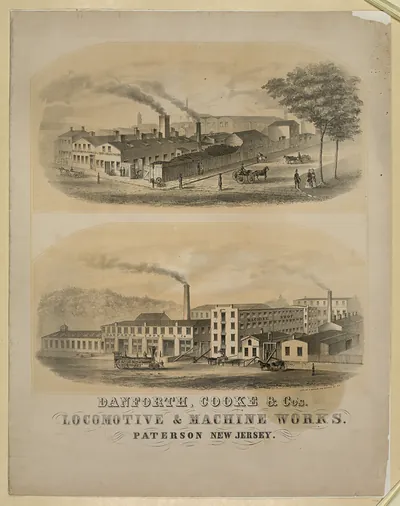 Danforth, Cooke & Co. Locomotive and Machine Works, Paterson New Jersey