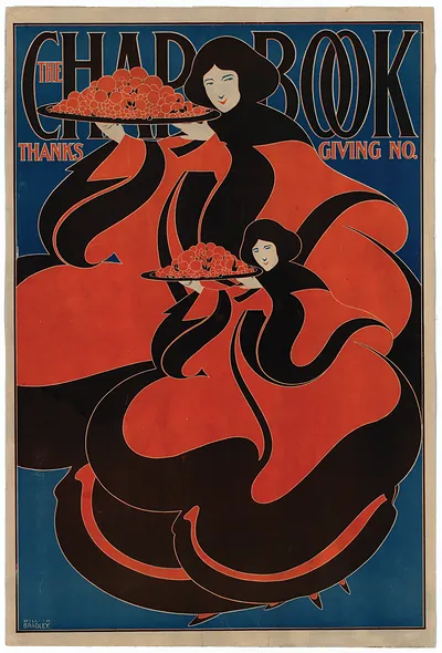 The Chap-Book Thanksgiving No. poster by Will H. Bradley