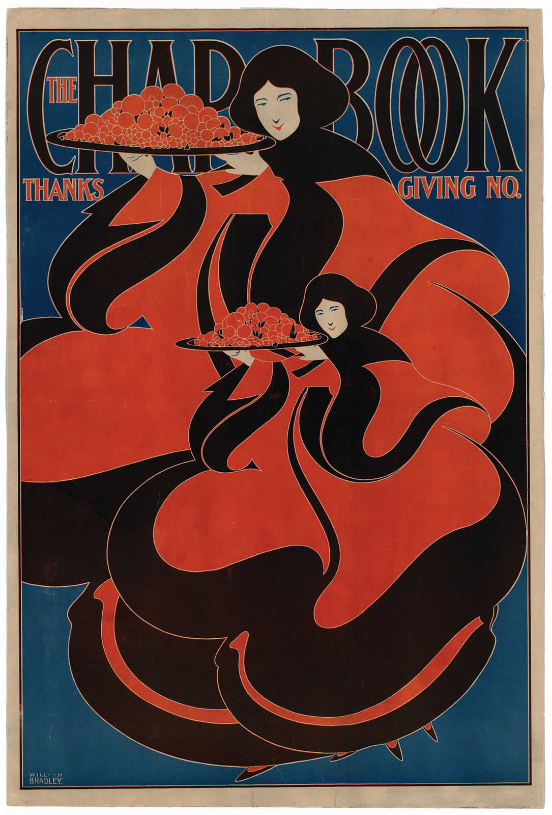 The Chap-Book Thanksgiving No. poster by Will H. Bradley — vintage poster