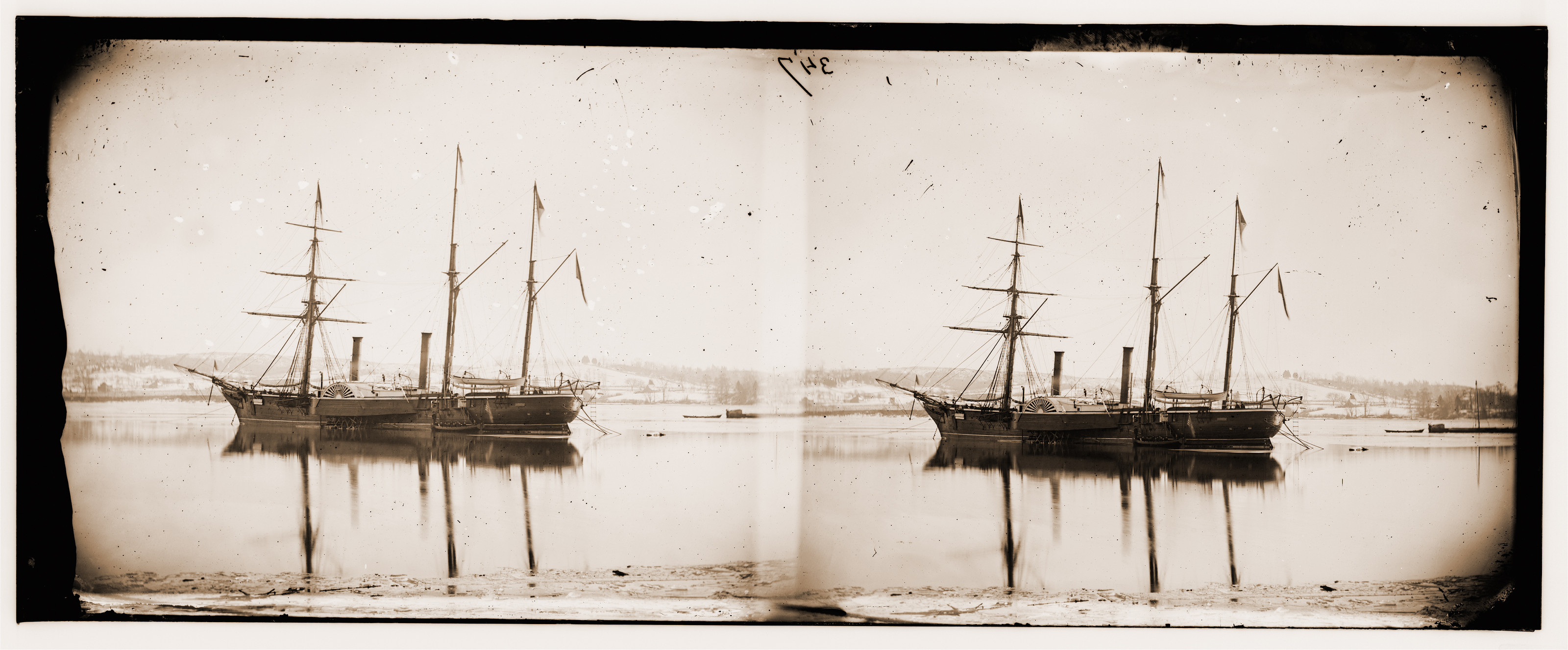 Washington District of Columbia. Brazilian steamer, 1863 — historic photograph