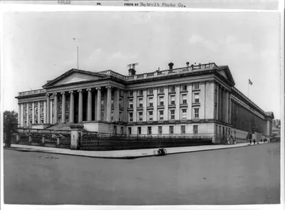 D.C., Washington, Treasury Building, 1898, Exterior