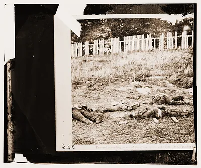 Antietam Maryland. Dead soldiers on battlefield