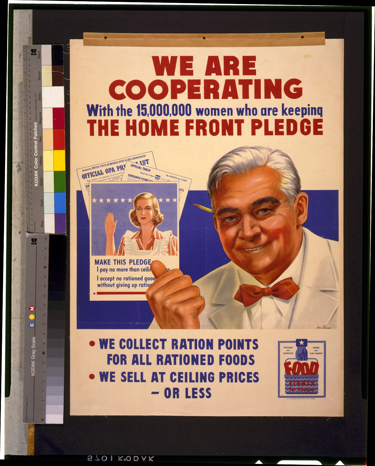 We are cooperating with the 15,000,000 women who are keeping the home front pledge / Lem Thomas., [Washington, D.C.] : Government Printing Office, 1944. — vintage poster