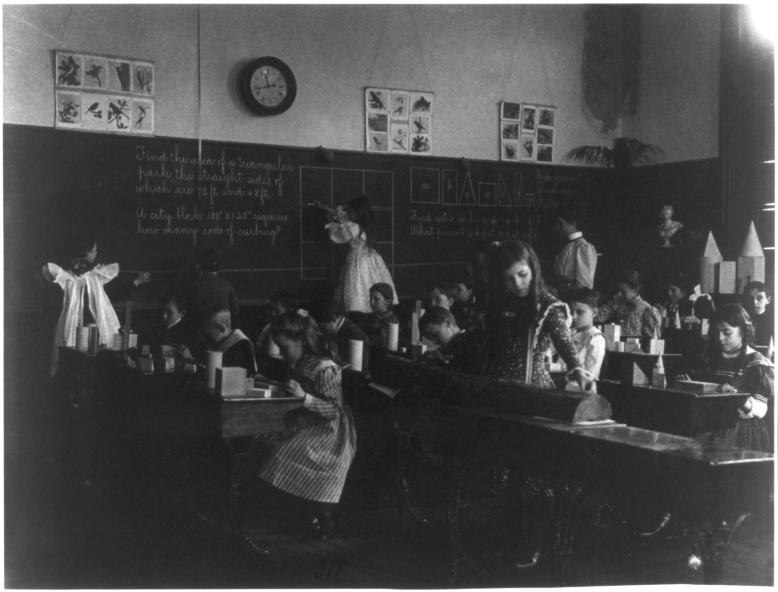 [Arithmetic class, 6th Division], [1899?] — historic photograph