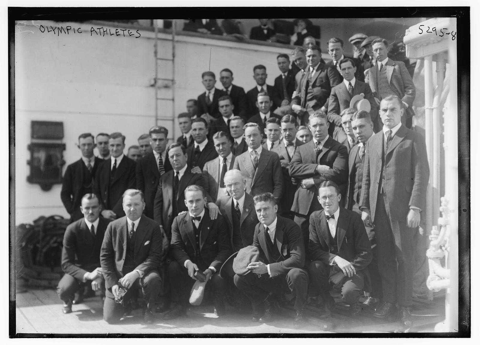 Olympic athletes, n/a — historic photograph