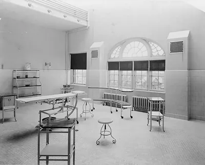 [Operating room in Ellis Island(?) Hospital]