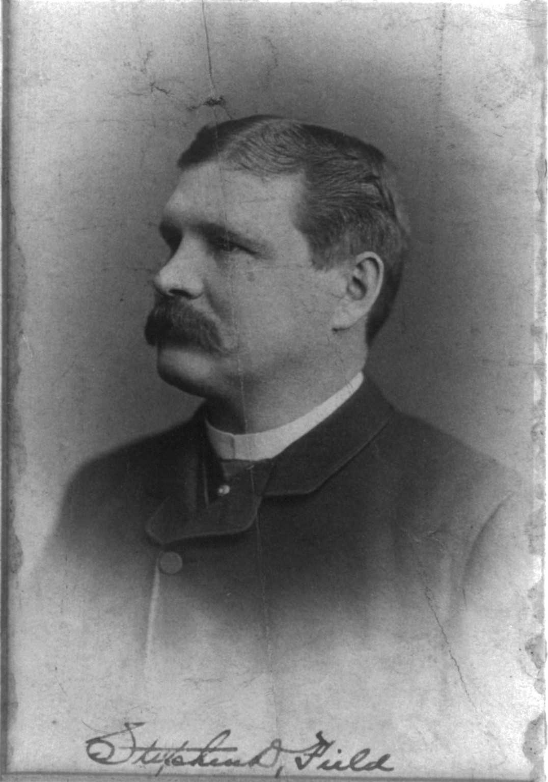 [Stephen Dudley Field, 1846-1913, bust portrait, facing left], c1893. — historic photograph