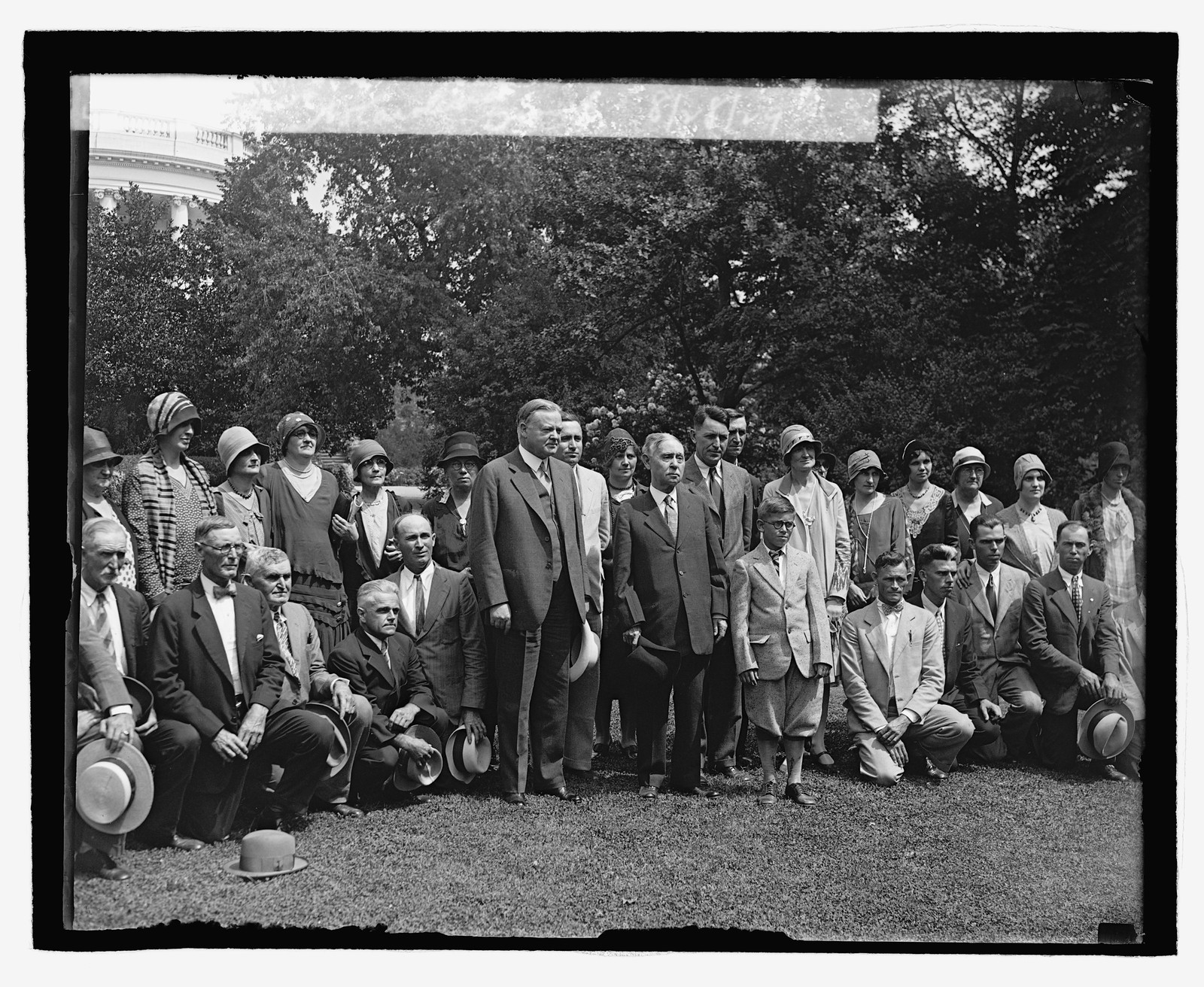 Hoover & No. Carolina group, 8/28/29, [19]29 August 28. — historic photograph