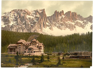 Karersee Hotel and Lattemar Tyrol Austro-Hungary