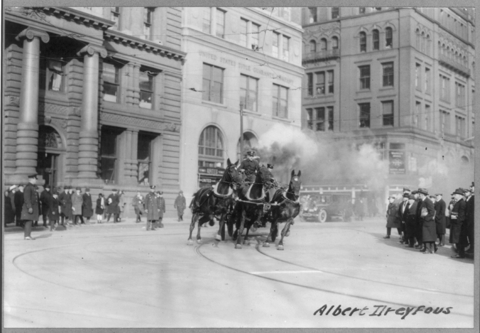 The last of the Horses Engine Co. 205, New York Fire Department, c1922 Dec. 27. — historic photograph