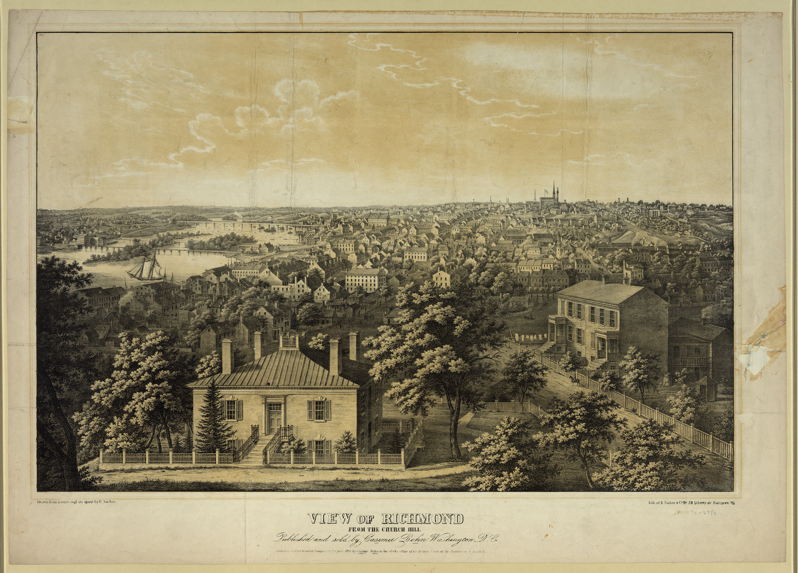 View of Richmond from Church Hill — historic image