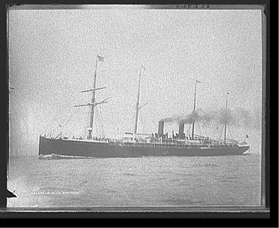S.S. La Bretagne, [between 1890 and 1895] — historic photograph
