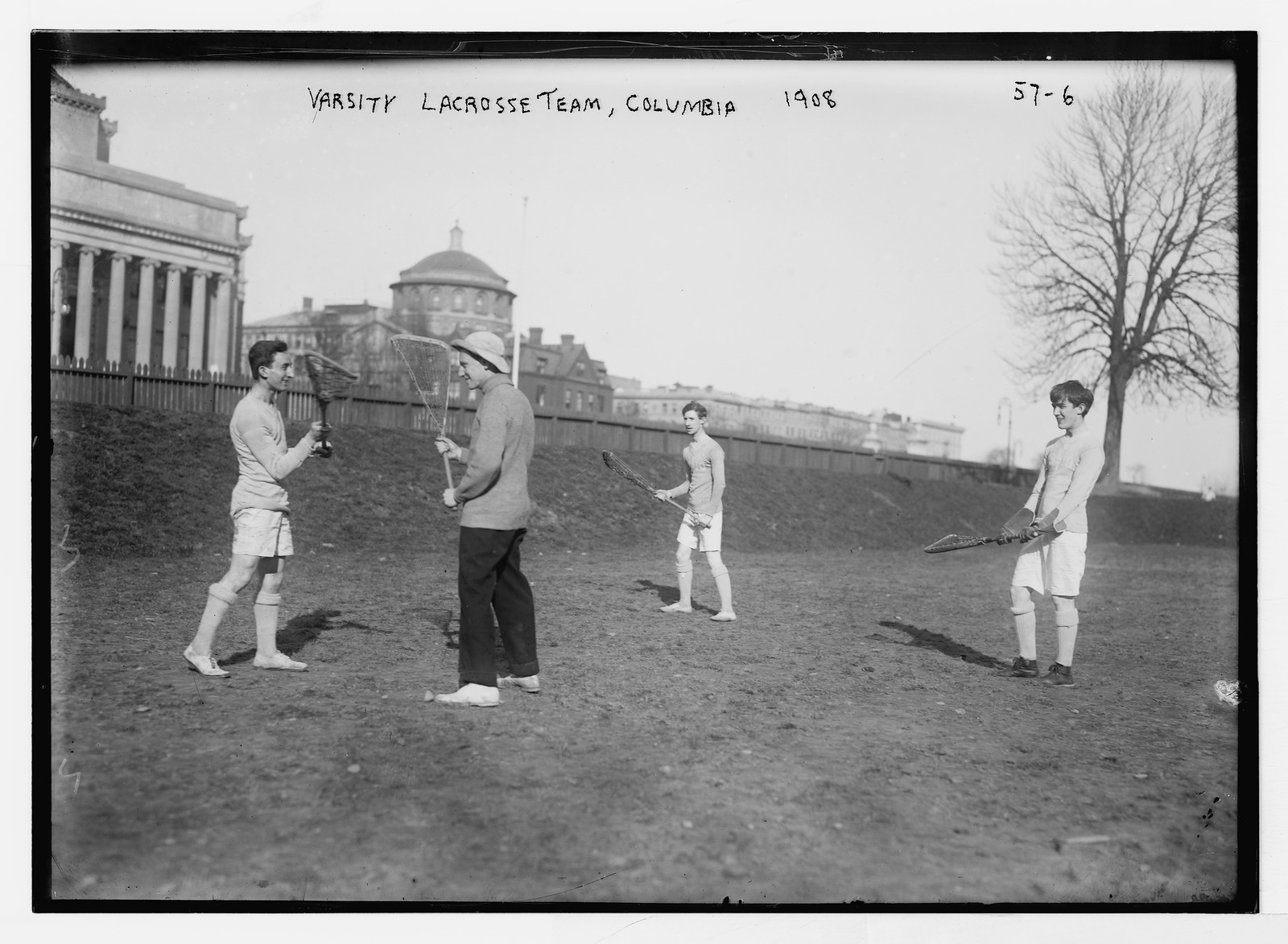 Varsity Lacrosse team, Columbia University, New York, 1908 — historic photograph