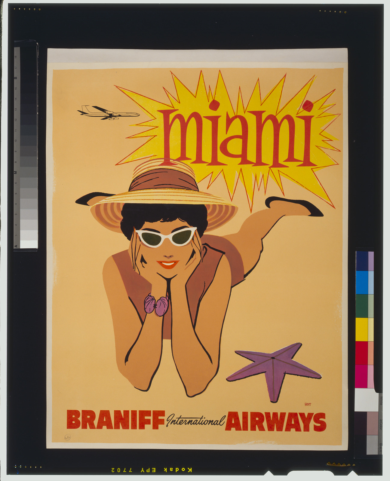 Miami, Braniff International Airways / Hoyt. — vintage poster