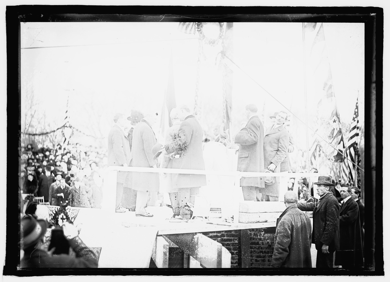Red Cross corner stone, 3/27/15, [19]15 March 27. — historic photograph