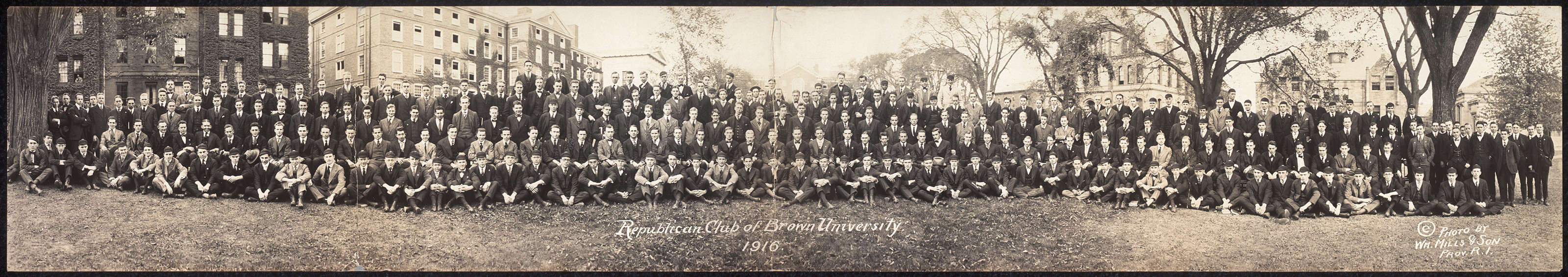 Republican Club of Brown University, Rhode Island, 1916, 1916 — historic image