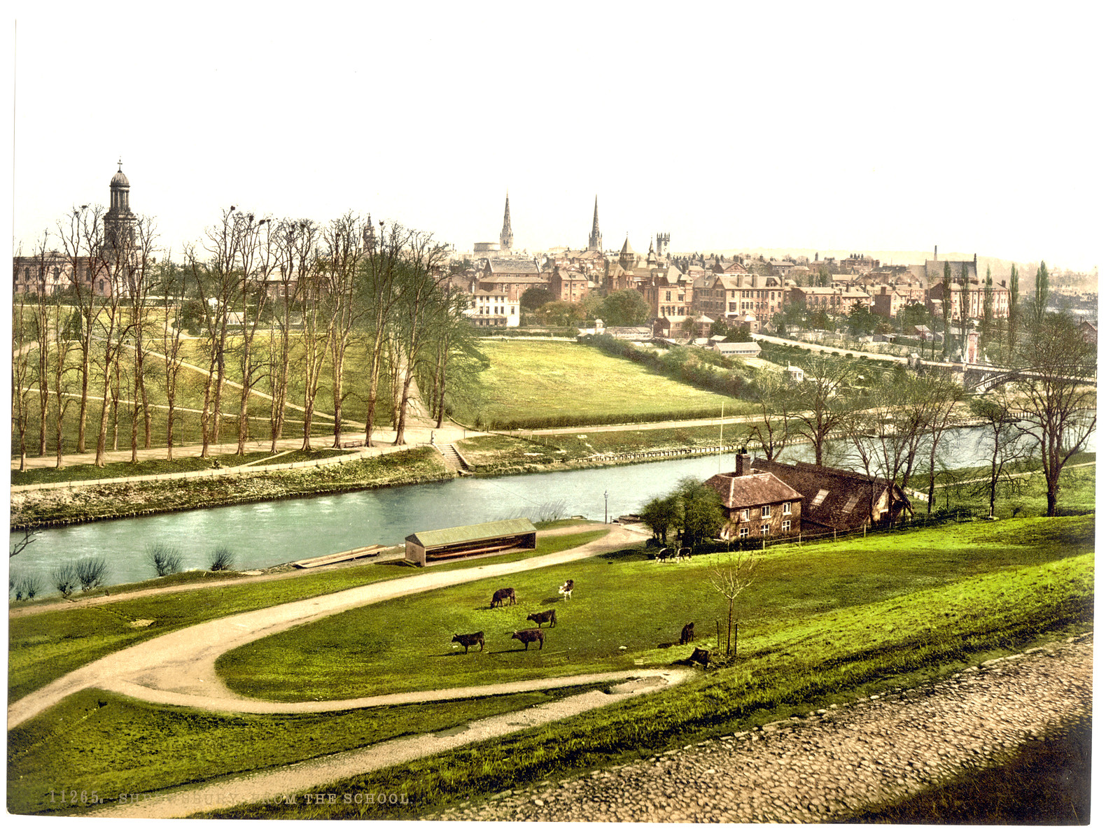 From the school Shrewsbury England, [between ca. 1890 and ca. 1900]. — historic print