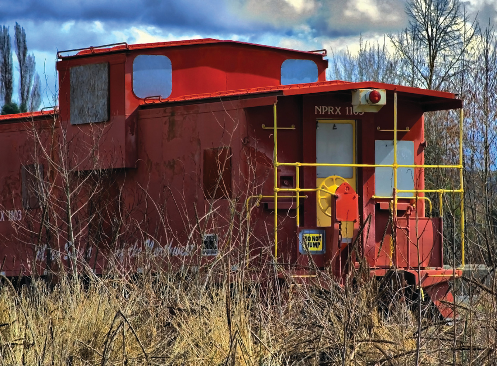 old caboose — historic image