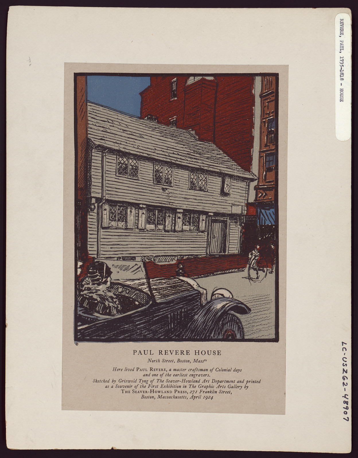 Paul Revere house — historic image