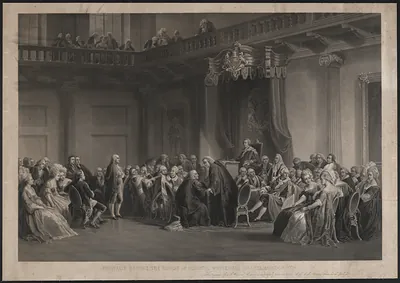 Franklin Before the Lords in Council, Whitehall Chapel, London