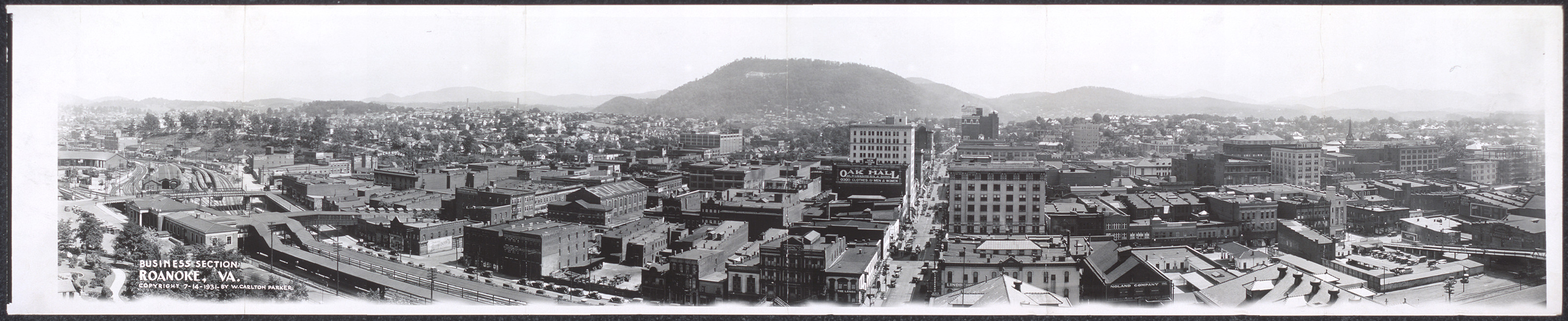 Business section, Roanoke, Virginia, 1931, 1931 — historic image