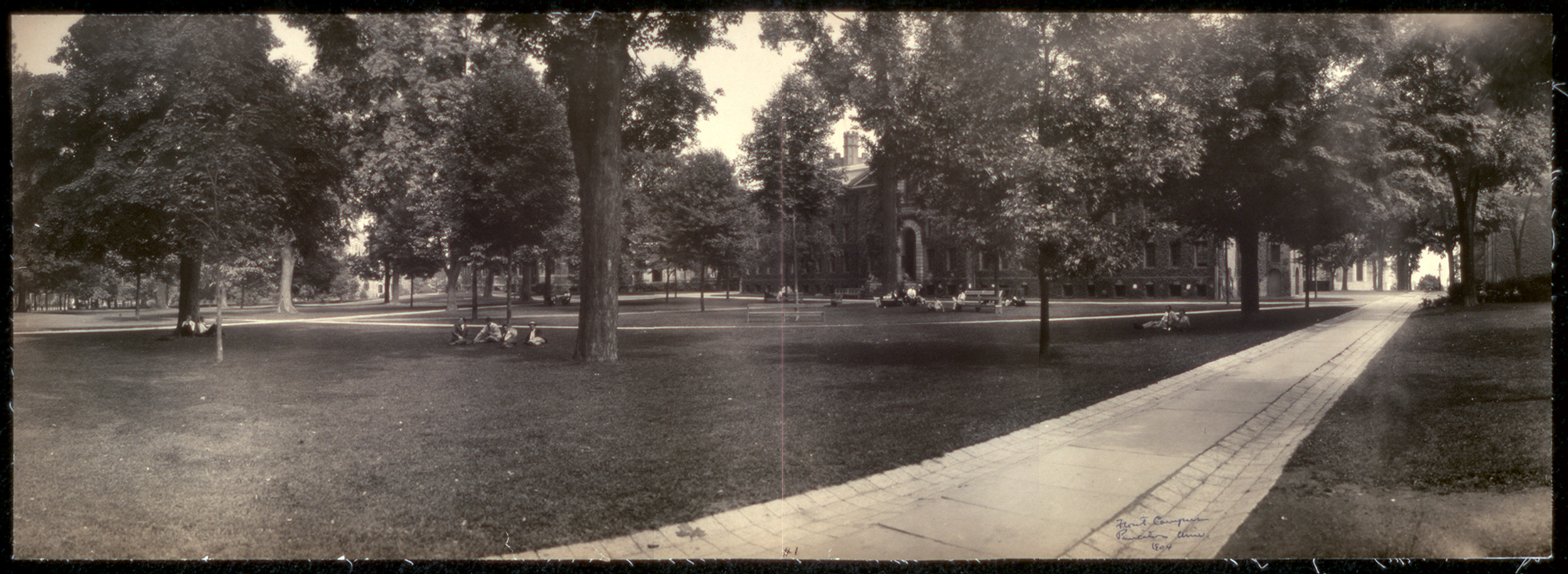 Front campus, Princeton Univ, New Jersey, 1904, 1904 — historic image