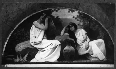 Murals in Library of Congress by Chas. Sprague Pearce - Rest""