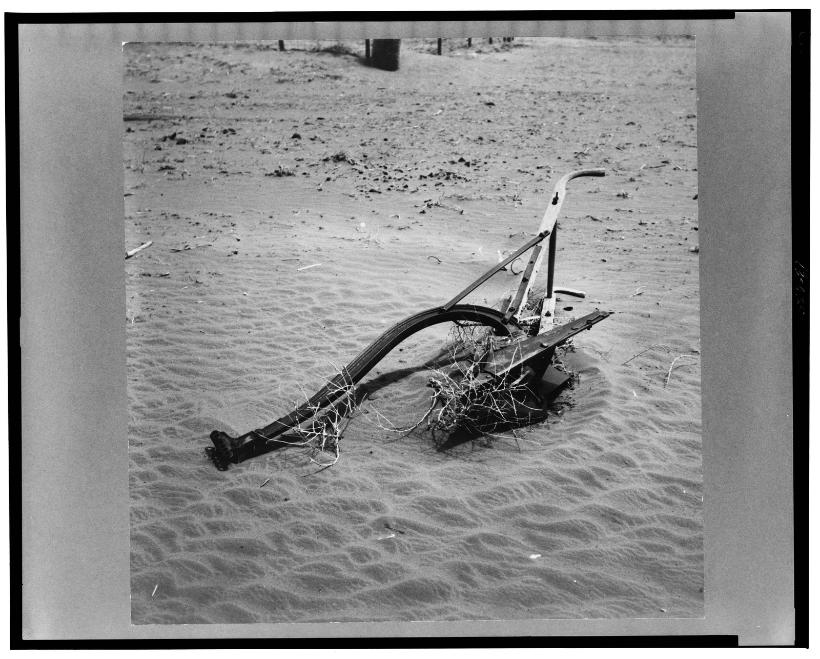 The plow that broke the plains; look at it now. Oklahoma, 1936 Apr. — historic photograph