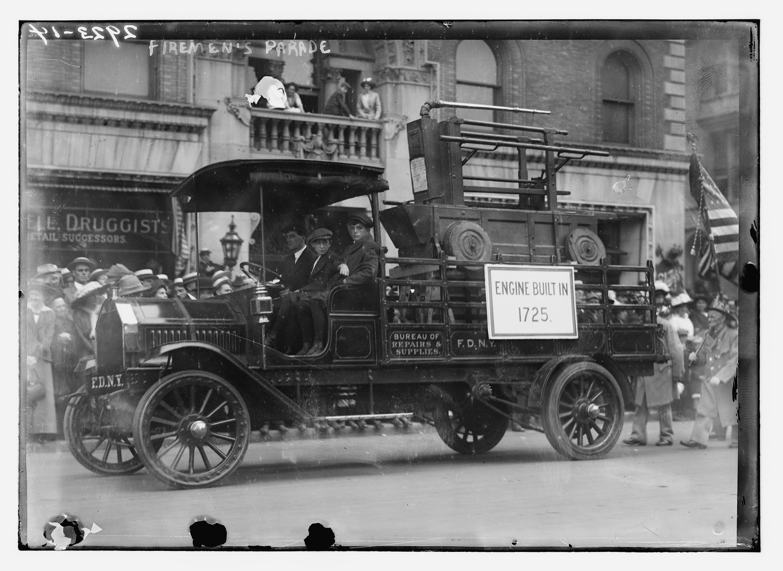 Firemen's parade, n/a — historic photograph