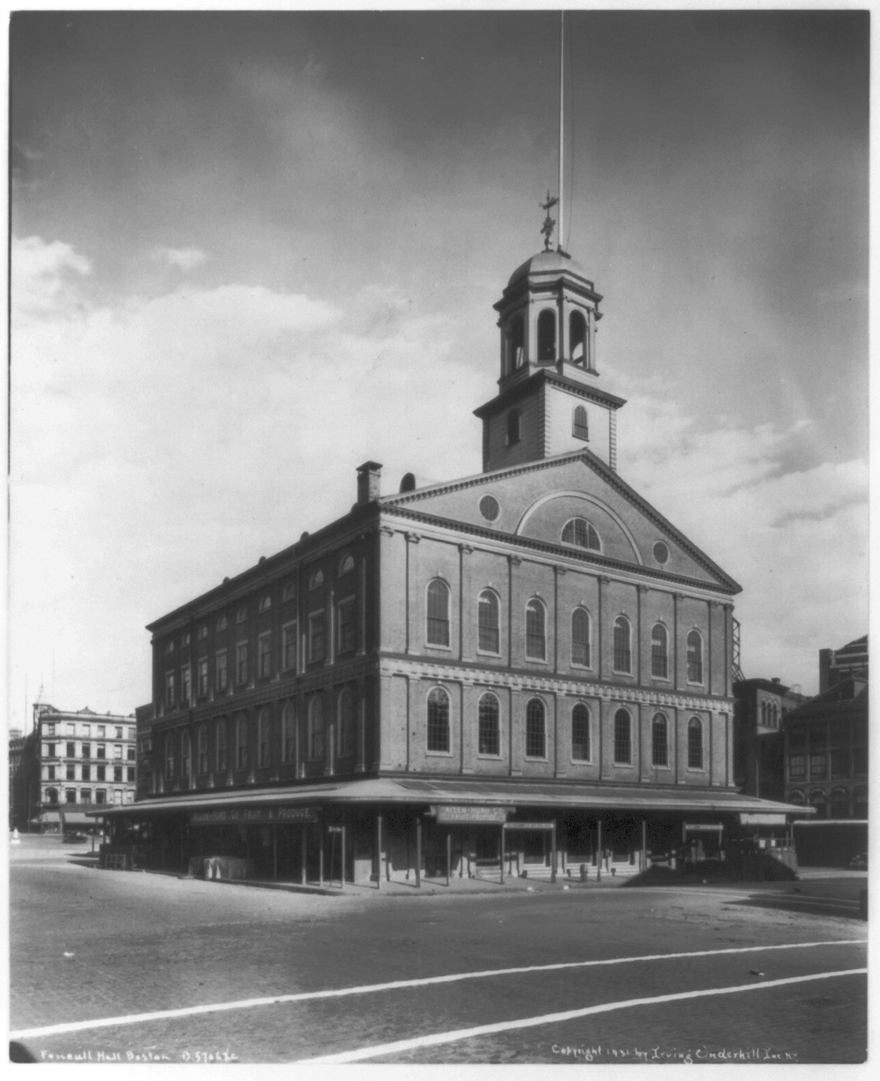 Faneuil Hall, Boston — historic photograph