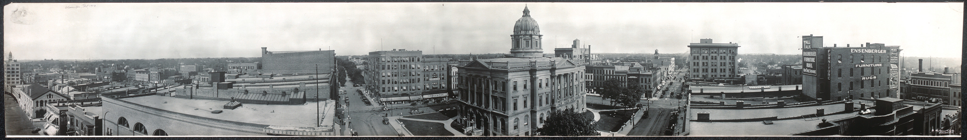 Panorama of Bloomington, Illinois, 1914, 1914 — historic image