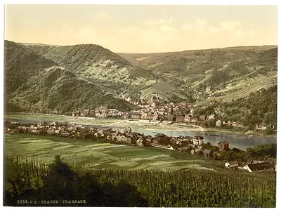 Traben Trarbach Moselle valley of Germany
