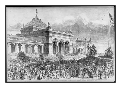 Our Centennial - Memorial Hall - Pres. Grant declaring the Exhibition open