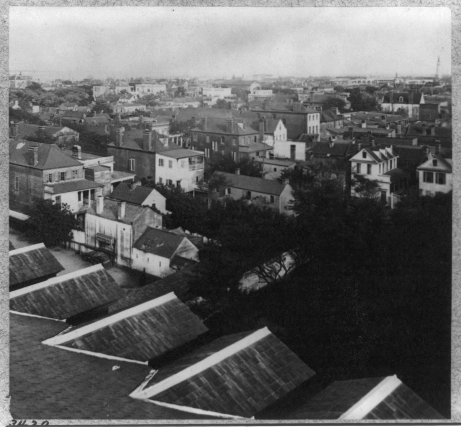 Bird's-eye view of Charleston, South Carolina, [no date recorded on caption card] — historic photograph