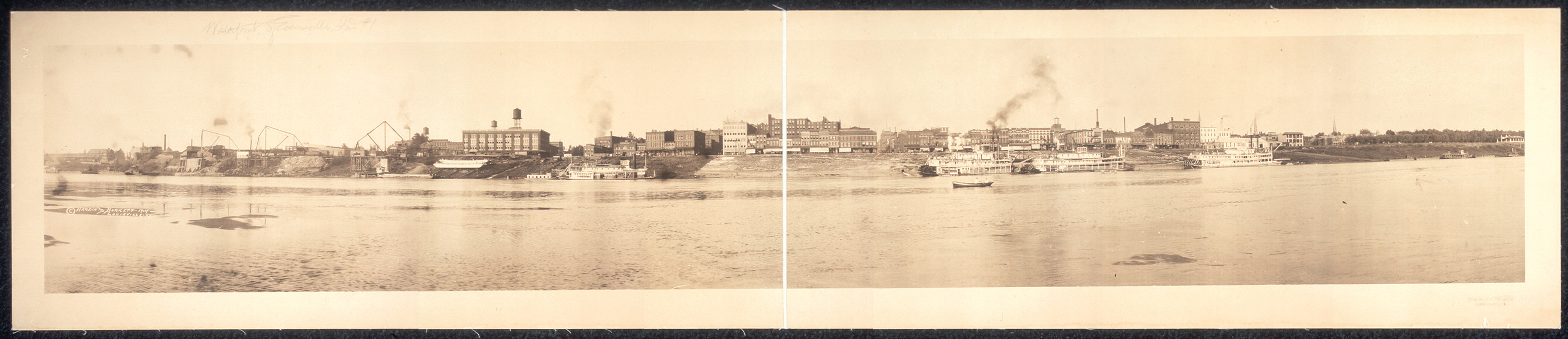 Water front of Evansville, Indiana, 1914, 1914 — historic image