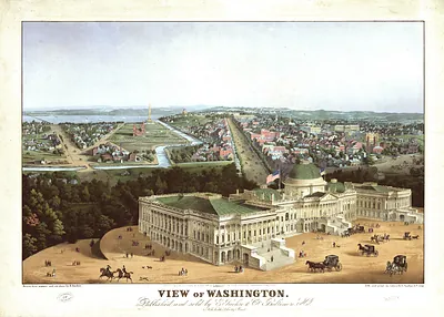 DC Washington 1852 MAP
