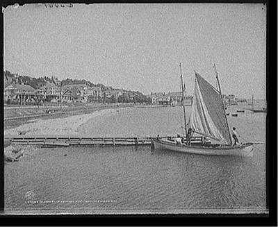 Mission Pt. [Point], a Mackinac cat, Mackinac Island, Mich.