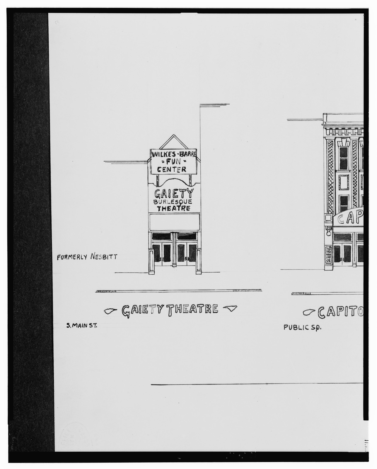 [Theaters, Wilkes Barre, Pennsylvania] / AFD 1928., And Engineering (ADE) Drawings — vintage poster