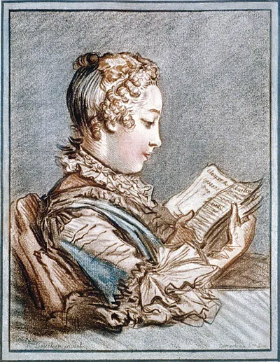 Woman Reading a Book (Eloyse et Abailard)]