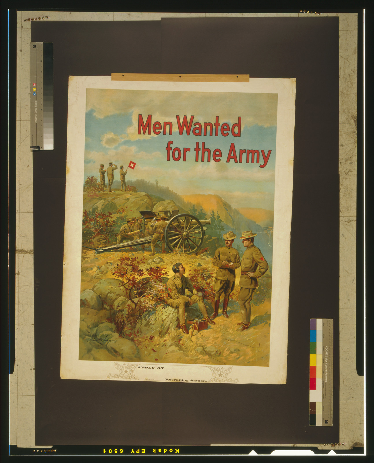 Men wanted for the army / Michael P. Whelan., [between 1910 and 1917] — vintage poster