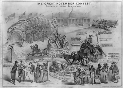 The great November contest. Patriotism: versus Bummerism