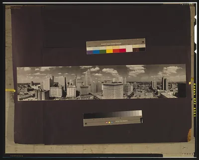 City of Houston skyline, 1949, Houston, Texas