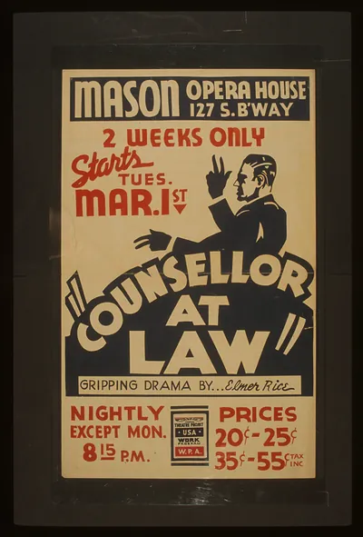 Counsellor at law Gripping drama by...Elmer Rice.