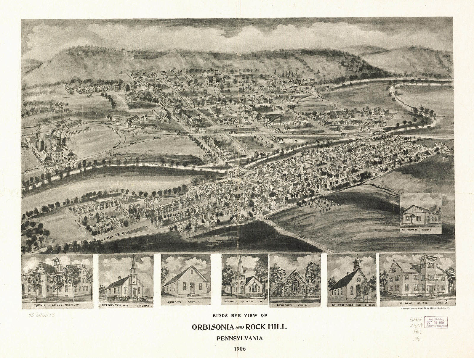 Orbisonia, Pennsylvania, 1906, 1906 — antique map
