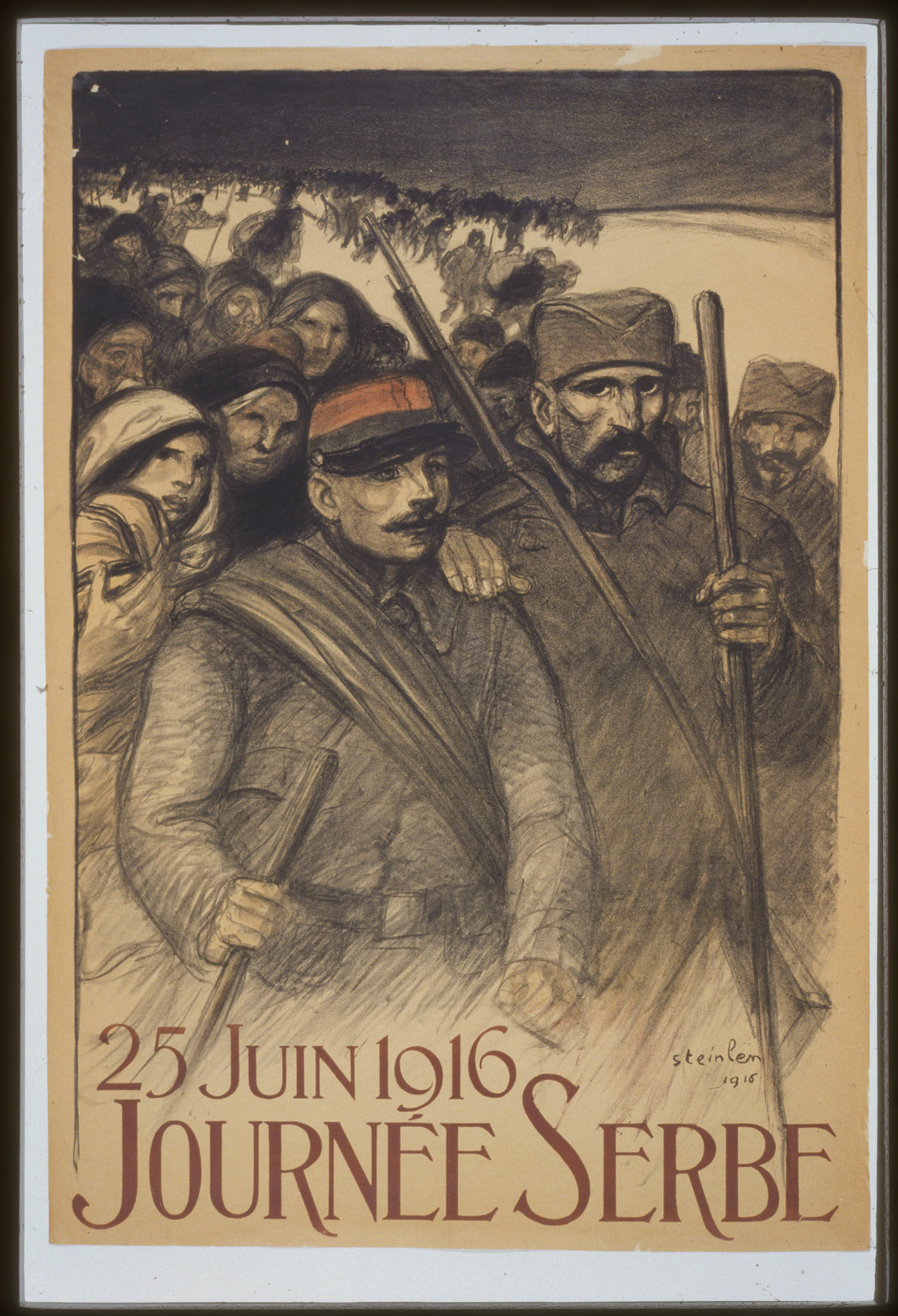 Journeacutee Serbe. 25 juin 1916, 1916 — vintage poster