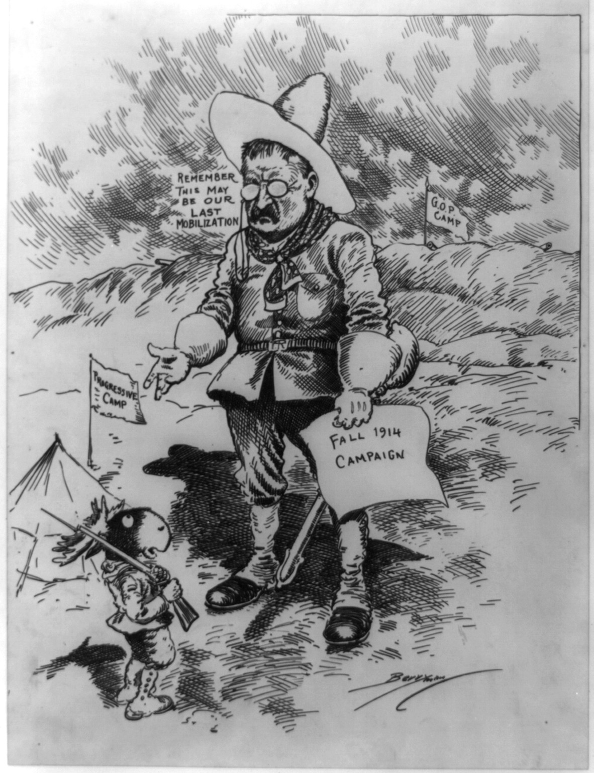 Remember this may be our last mobilization, 1914 — historic drawing