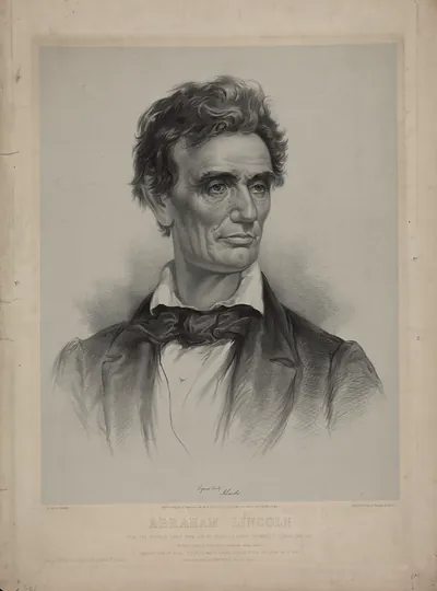 Abraham Lincoln From A Portrait Taken From Life By Charles A. Barry, Springfield, Illinois, June 1860
